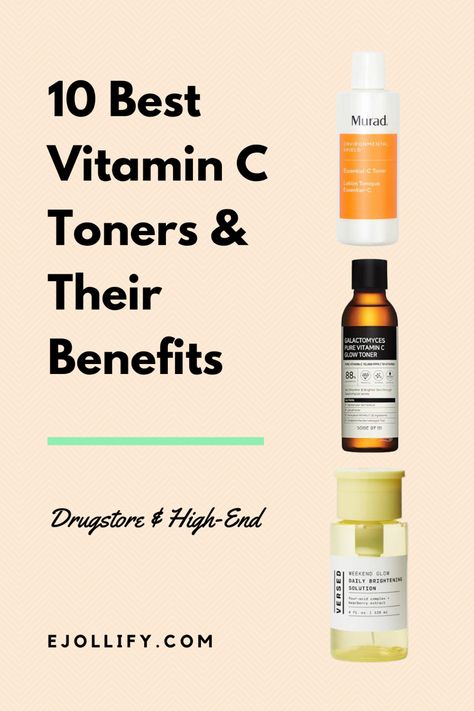 10 Best Vitamin C Toner & Their Benefits Best Toner For Combination Skin, Toner For Combination Skin, Best Facial Toner, Vitamin C For Face, Toner Benefits, Vitamin C Toner, Fade Skin, Best Vitamin C Serum, Serum Vitamin C