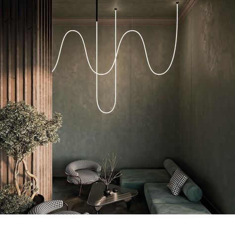 XAL on Instagram: “A jungle with structure: JANE offers almost infinite possibilities for integrating light into your architectural vision. The light cables…” Floor Showroom, Blitz Design, Picture Molding, Brown Rooms, John Pawson, Lighting Trends, Kitchen Trends, Luminaire Design, Modern Led