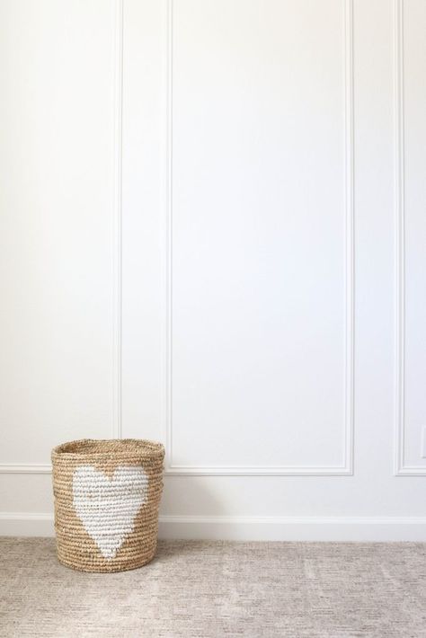 Wall Moulding In The Nursery Wall Moulding Ideas, Moulding Ideas, Wood Texture Wall, Ruangan Studio, Chic House, Wall Moulding, Picture Molding, White Molding, Wall Paneling Diy