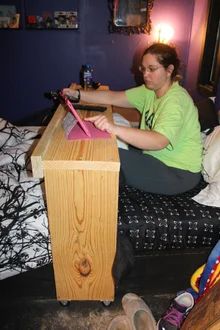 Over The Bed Table, Rolling Bed, Hospital Table, Overbed Table, Rolling Table, Table Ikea, Easy Diy Hacks, Ikea Bed, Over The Bed