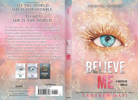 Shatter Me Series Covers, Mini Book Covers Shatter Me, Shatter Me Mini Book Cover, Mini Book Covers Printable Colleen Hoover, Shatter Me Book Cover, Believe Me Book, Tahereh Mafi Books, Minibook Cover, Book Jar