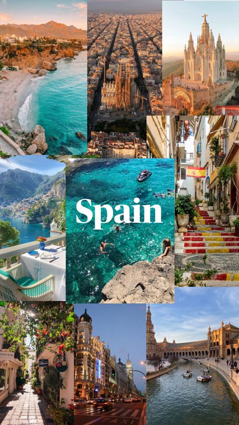 Study Abroad Spain, Spain Aesthetic, Travel Collage, Top Places To Travel, Travel Inspiration Destinations, Travel Locations, Dream Travel Destinations, Dream Holiday, Future Travel