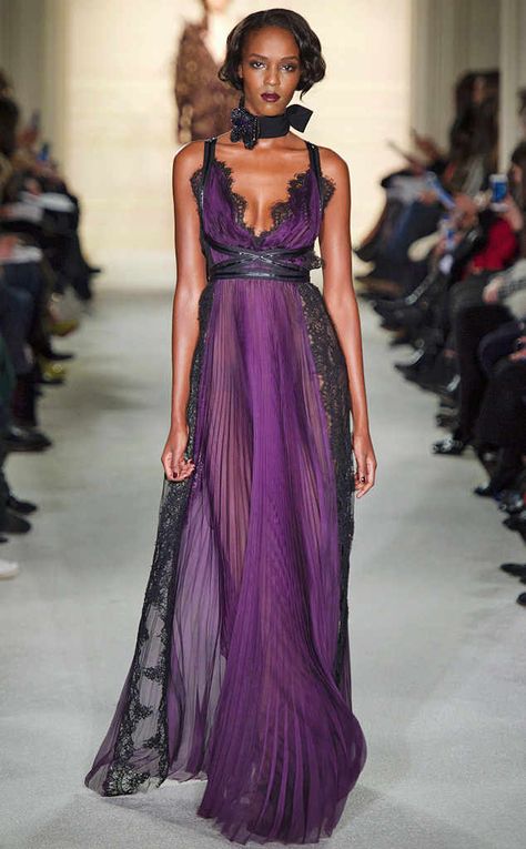 Marchesa Fashion, Runway Outfits, Red Carpet Gowns, Red Floral Dress, Nova York, Feminine Dress, Marchesa, Blake Lively, Purple Fashion