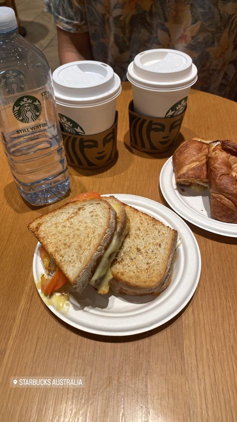 Starbucks Australia, #starbucks #starbucksaesthetic Starbucks Australia, Starbucks Breakfast Sandwich, Starbucks Sandwiches, Starbucks Breakfast, Breakfast Sandwich, Still Water, Sandwiches, Australia, Drinks