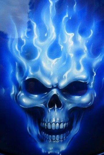 Skull Flame Skull, Blue Skull, Blue Flame, A Skull, Blue Flames, Skull Tattoos, For Free, Tattoos, Hair