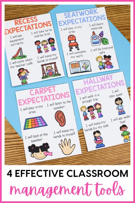 Struggling with classroom management this year? Today, I am sharing 4 classroom management ideas that actually work. These non-verbal cues for the classroom are a great way to help students stay on task and complete their work. Instead of using a clip chart, try one of these behavior management tools instead. These visual cues for behavior help students regulate their behavior on their own. Try one of these behavior management strategies today using picture cards and other classroom visuals. What Are We Doing Today Classroom, Preschool Good Behavior Rewards, Classroom Behavior Management System Preschool, Desk Behavior Visual, Behavior Management Bulletin Board, Behavior Cards For Classroom, Pre K Class Management, Kindy Classroom Ideas, Individual Behavior Management System Kindergarten