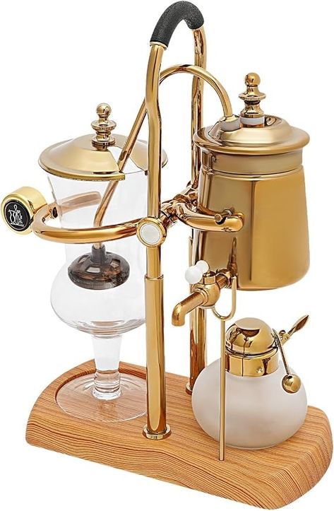 Amazon.com: YIYIBYUS Siphon Coffee Maker Luxury Gold Antique Syphon Coffee Brewer Tea Siphon Brewer Siphon Tea Maker Belgium Belgian Coffee Maker US Stock: Home & Kitchen Syphon Coffee Maker, Syphon Coffee, Siphon Coffee, Alcohol Lamp, Tea Maker, Coffee Brewer, Enjoy Coffee, How To Make Coffee, Espresso Machines