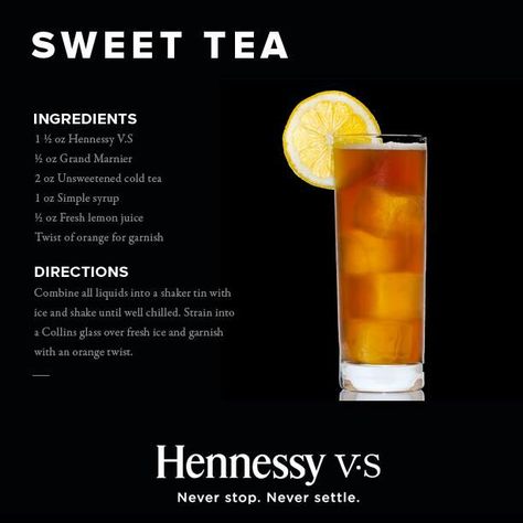 Hennessy drink. Possible signature cocktail? Could be appropriate? Hennessey Drink, Henny Drinks, Hennessy Cocktails, Hennessy Drinks, Fishbowl Drink, Whiskey Party, Dark Liquor, Cognac Cocktail, Bar Rescue