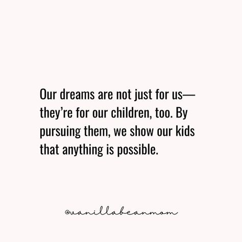 When we go after our dreams, it's not just for us—it's for our kids too. 🤎 Let’s show them that with some determination and hard work, anything’s possible! ✨ @vanillabeanmom 🪴 • • If you want to learn how to create your own business from home, click the link in my bio! 🔗 #dreambig #momgoals #inspiringmoms #womeninbusiness #momjourney #mombosslife #empoweredmoms #raisingdreamers Owning A Business Quotes, Working Mom Quotes, Culture Quotes, College Motivation, Boss Mom, Create Your Own Business, Business From Home, Hard Work Quotes, Working Mom