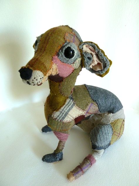 Soft Sculpture Art, Textile Sculpture, Sewing Stuffed Animals, Fabric Animals, Fabric Projects, Soft Sculpture, Animal Dolls, Animal Sculptures, Fabric Dolls