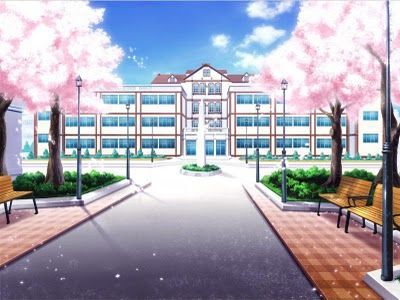 Anime High School Episode Interactive Backgrounds, Anime Places, Anime High School, School Hallways, Episode Backgrounds, Seni Dan Kraf, Scenery Background, Anime Backgrounds Wallpapers, Japanese School