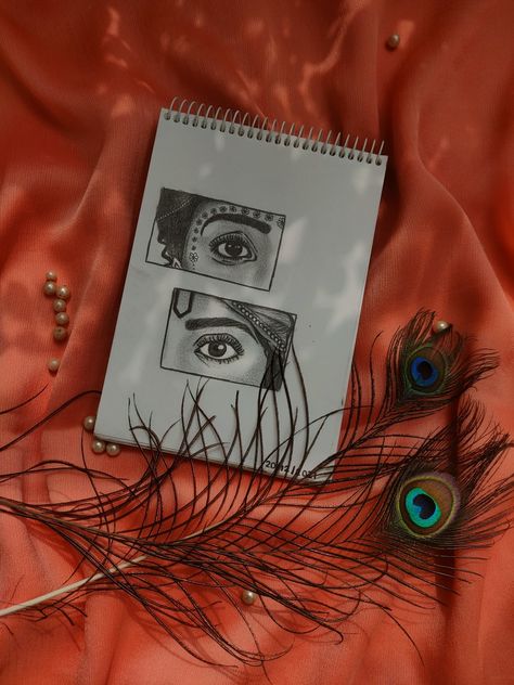 #radhakrishna #sketch #radhakrishnalove #artistic #art #drawing #eyes #foryou #insane_artistic_ig Asthetic Sketches Face, Radha Krishna Eyes Sketch, Asthetic Drawings Pencil Sketch, Radha Krishna Pictures Drawing, Radha Krishna Eyes Drawing, Radha Krishna Calligraphy, Aesthetic Sketch Ideas Deep Meaning, Krishna Journal Ideas, Radha Krishna Sketch Easy