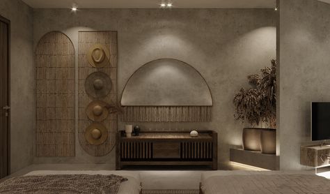 Spa Hallway, Wabi Sabi Hotel, Modern Hotel Lobby, Interior Architecture Sketch, Hotel Bedroom Design, Crockery Design, Wabi Sabi Design, Commercial And Office Architecture, Spa Interior