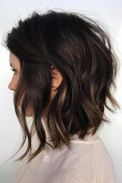 Red Hair Cuts, Choppy Bob Haircuts, Wavy Bob Hairstyles, Choppy Bob, Choppy Bob Hairstyles, Bob Hairstyles For Fine Hair, Long Bob Hairstyles, Penteado Cabelo Curto, Feathered Hairstyles