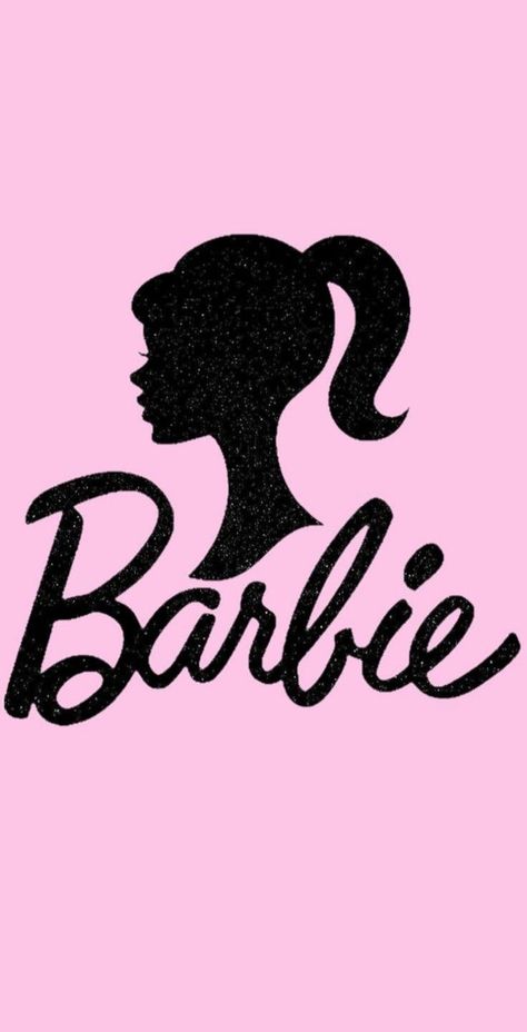 Barbie Pictures Image, Barbie Logo Aesthetic, Barbie Wallpaper Princesses, Barbie Head Logo, Logo Lashes, Barbie Wallpaper, Barbie Silhouette, Barbie Party Decorations, Barbie Theme Party