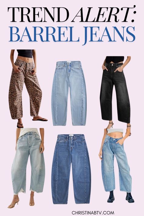 Upgrade your Women's Fashion wardrobe with Trendy Barrel Jeans and learn How to Style Them. These Women's Jeans are a standout in Women's Bottoms, offering comfort and style. Discover ways to wear them with your favorite tops and accessories for a polished, everyday look. Barell Jeans Styling, Fashion Outfits For Winter, Explore Outfit, Barrel Jeans, Millennials Fashion, Jeans Street Style, Outfits For Winter, Heels Outfits, Fashion Trends Winter