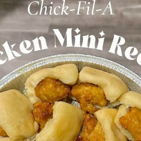 Recipes With Sister Schubert Rolls, Chick Fil A Mini Biscuit Recipe, Just Bare Chicken Recipes, Chicken Minis Copycat, Chicken Minis Chick Fil A, Just Bare Chicken, Chick Fil A Recipe, Sister Schubert, Chicken Minis