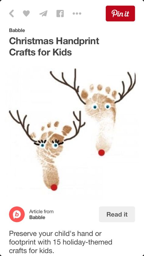 Reign deer foot prints Reindeer Footprint, Footprint Craft, Christmas Crafts For Toddlers, Navidad Diy, Groundhog Day, Baby Crafts, Christmas Crafts For Kids, Winter Crafts, Ho Ho Ho