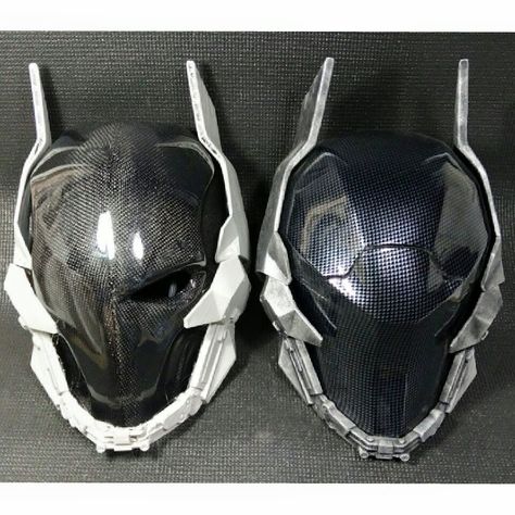 Carbon Fiber MASKS ARE COMING by Uratz-Studios.deviantart.com on @DeviantArt Hatut Zeraze, Types Of Masks, Ekko League Of Legends, Hydro Graphics, Tactical Suit, Armadura Cosplay, Helmet Concept, Arkham Knight, Cool Masks