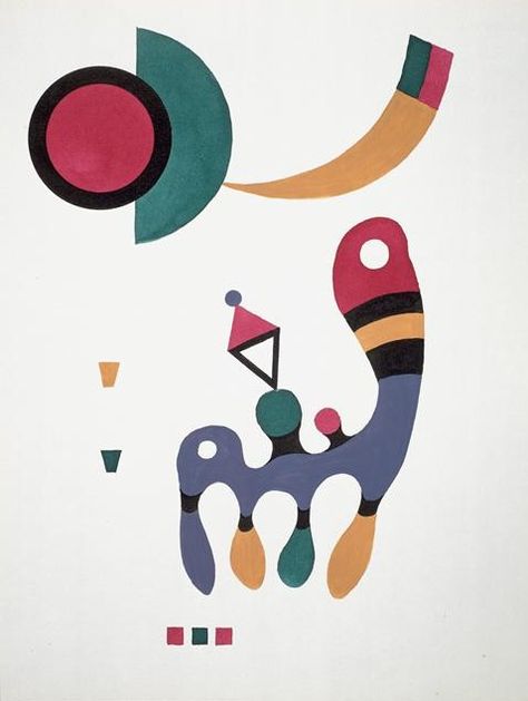 Wassily Kandinsky, Composition. 1944 Art Kandinsky, Kandinsky Art, Shapes And Colors, Abstract Words, Joan Miro, Paul Klee, Wassily Kandinsky, Western Art, Art Google