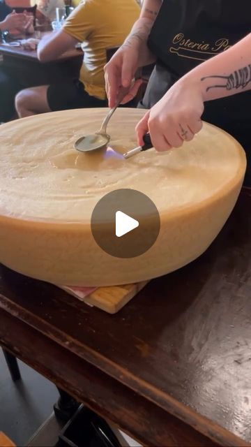 Truffle Pasta Recipe, Cheese Wheel Pasta, Pasta In Italy, Truffle Pasta, Cheese Wheel, Creamy Eggs, Parmesan Pasta, Hotel Food, Truffle Oil