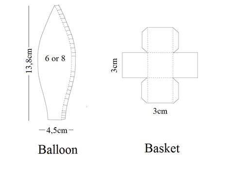 Hot Air Balloon Template, Hot Air Balloon Paper, Hot Air Balloon Craft, Balloon Basket, Balloon Template, Balloon Mobile, Balloon Crafts, Free Sewing Pattern, Red Wagon