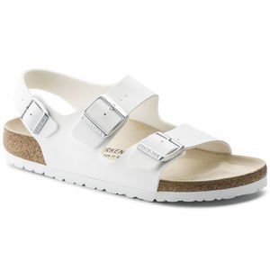 Milano Birko-Flor Head Color, Platform Flats, Birkenstock Milano, Thessaloniki, Blue Shoes, Flat Sandals, All Fashion, Birkenstock, Ankle Strap