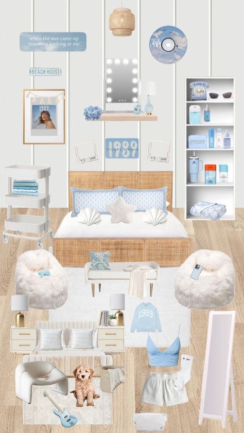 Dorm Room Ideas Preppy, Dorm Room Ideas Lofted Bed, Dorm Room Bathroom Ideas, Bed Preppy, Preppy Dorm Room Ideas, Room Ideas Preppy, Cozy Dorm Room Ideas, Trendy Dorm Room Ideas, Lofted Bed