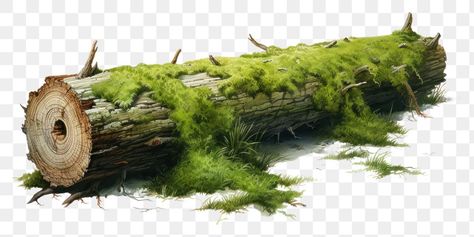 Mossy Log, Forest Elements, Wood Png, Plant Png, Birthday Background Design, Trees Png, Tree Logs, Branch Tree, Graphic Design School