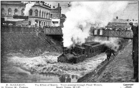 Steam Trains Uk, Melbourne Suburbs, Imperial Hotel, Australia History, Strange Photos, Train Pictures, Melbourne Victoria, Vintage Train, Victoria Australia