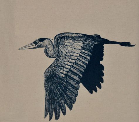 Blue Heron tattoo Soulful Tattoos, Lower Hip Tattoos, Hip Tattoo Quotes, Serotonin Tattoo, Edinburgh Tattoo, Heron Tattoo, Cupcake Tattoos, Americana Tattoo, Hunting Tattoos