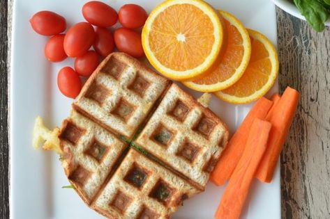 10 Yummy And Healthy Halal Snacks For Kids Healthy Grilled Cheese Recipes, Spinach Waffles, Healthy Grilled Cheese, Healthy Fast Food Breakfast, Sandwich Press, Egg Spinach, Halal Snacks, Healthy Grilled, School Meals