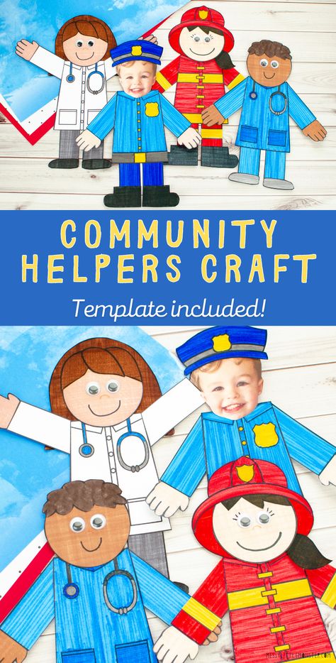 community helpers preschool craft. Community helpers craft template. Community helpers for kids Haircuts Medium Hair, Community Helpers For Kids, Community Helpers Printables, Community Helpers Art, Community Helpers Week, Community Helpers Preschool Crafts, Community Helper Lesson, Community Helpers Crafts, Community Helpers Activities