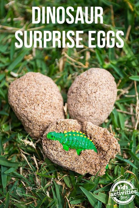 Dino Eggs, Crafts For Teens To Make, Dinosaur Activities, Dinosaur Crafts, Dinosaur Eggs, Surprise Egg, Dino Party, Dinosaur Birthday Party, Kids Journal