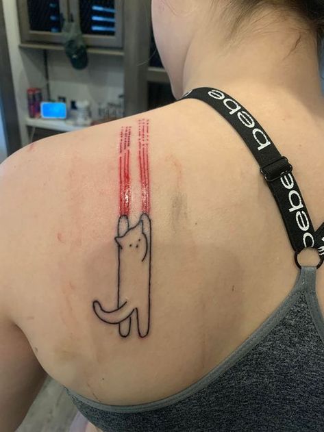 Cat Scratch Tattoo, Scratch Tattoo, Be Tattoo, Cat Tattoo Ideas, Stick Poke, Epic Tattoo, Arrow Tattoo, Cat Scratch, Tattoo Me