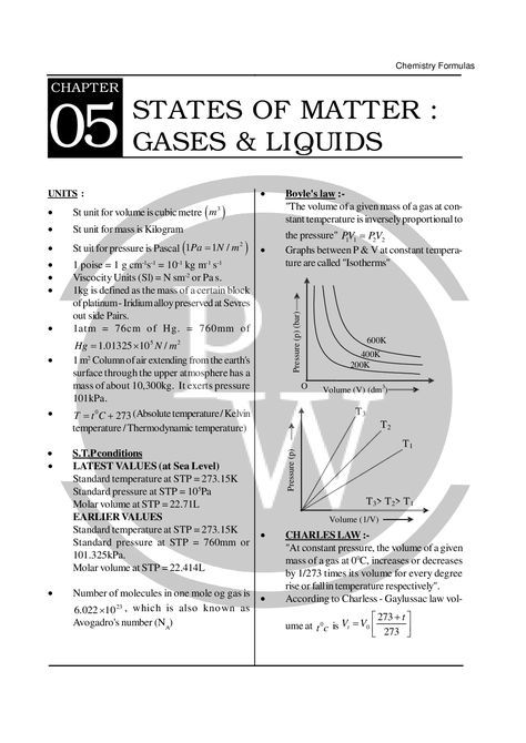 States Of Matter Class 11 Notes, 11th Chemistry Notes, Class 11 Physics, Chemistry Class 11, Physics Wallah, Boyle's Law, Physics World, Element Chemistry, 11th Chemistry