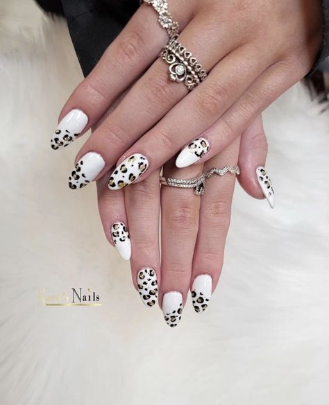 Snow Leopard Nails, White Leopard Nails, Animal Print Nails Art, Leopard Nails, Print Nails, Animal Print Nails, White Leopard, Snow Leopard, Nail Art Inspiration