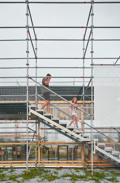 Temporary Architecture, Stara Zagora, Timber Architecture, Temporary Structures, Stairs Architecture, Architecture Collage, Street Gallery, Box Houses, Eco Design