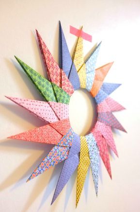 Diy Origami Decor, Diy Origami Home, Diy Origami Home Decor, Origami Decor, Origami Home Decor, Easy Origami Flower, Origami Tutorial Easy, Origami Decoration, Handmade Photo Frames