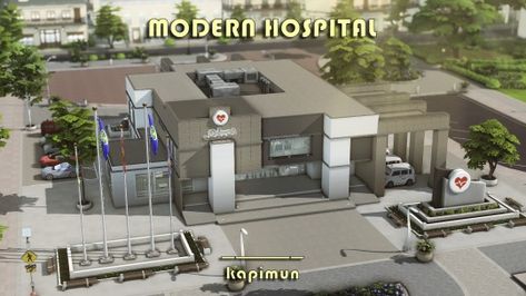 .    50х50    NO CC // with Realistic childbirth Mod from Pandasama    please use bb.moveobjects before placing the lot    .    download (FREE) Willow Creek Hospital, Pandasama Mods, Ts4 Lots, Sims Download, Modern Hospital, The Sims 4 Lots, Sims 4 Family, Sims Ideas, Sims House Plans