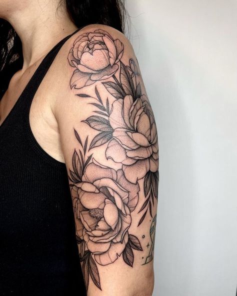 All Posts • Instagram Peony Tattoo Upper Arm, Big Flower Tattoos, Peony Flower Tattoo, Tattoo Upper Arm, Peony Flower Tattoos, November Flower, Butterfly Wrist Tattoo, Flower Wrist Tattoos, Tattoos For Women Flowers