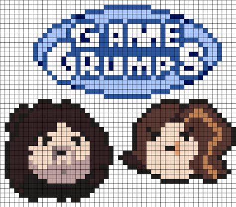 Game Grumps Perler Set Perler Bead Pattern | Bead Sprites | Misc Fuse Bead Patterns Kandi Cuffs, Kandi Cuff, Game Grumps, Pony Bead Patterns, Pattern Maker, Kandi Patterns, Bead Sprite, Pixel Games, Bead Pattern