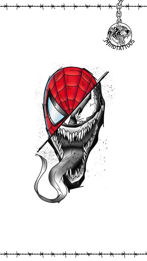 Follow Mind Tattoos for more 🔥 Spiderman And Venom, Venom Tattoo, Venom, Spiderman, Geek Stuff, Marvel, Gym, Comics, Tattoos