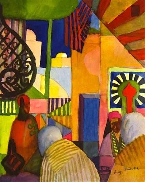 Dans le bazar - August Macke André Derain, George Grosz, Constantin Brancusi, August Macke, Sonia Delaunay, Franz Marc, Marcel Duchamp, Caspar David Friedrich, Art Exhibition Posters