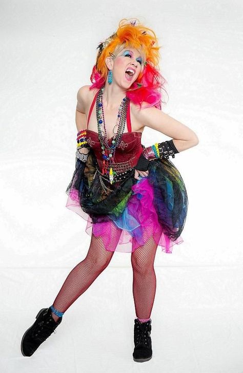 Cindy Lauper Costume, Cindy Lauper 80's Outfit, Cyndi Lauper Costume, Cindy Lauper 80's, February Fashion, Secret Cinema, 80s Party Costumes, Cindy Lauper, Las Vegas Pictures