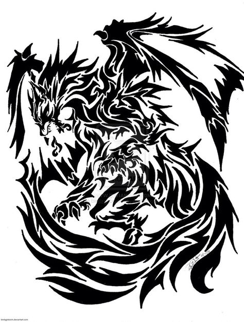 Wolf-Dragon Tattoo Wolf And Moon Tattoo, Fenrir Tattoo, Dragon Tattoo Drawing, Dragon Tattoo Sketch, Celtic Tattoo Designs, Lion Tattoo Design, Celtic Tattoo, Dragon Tattoos, Tattoo Shows