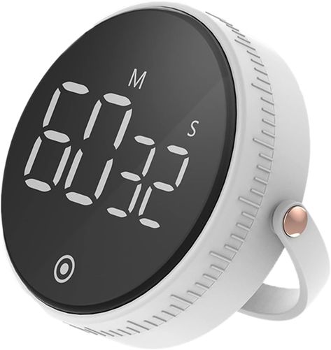 Digital Kitchen Timers,Cooking Timer,LED Display,Knob Control,Magnetic Countdown Countup Timer for Classroom Cooking Fitness Baking Studying Teaching (White) Classroom Cooking, Home Office Set Up, Kitchen Timers, Digital Timer, Office Set, Led Display, Cooking Timer, Magnets, Home Office