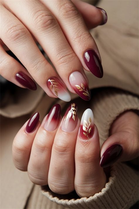 Embrace the spirit of the season with these cozy autumn-inspired gel nails! Picture warm hues of burnt orange and deep crimson, perfectly blended to capture the essence of fall. This stunning nail style not only showcases the beauty of the season but also offers durability and shine with gel application. Elevate your look with a touch of elegance and creativity that will have everyone asking for your fall nail ideas! Nail Inspo November 2024, Colourful Autumn Nails, Thanksgiving Brown Nails, November Nail Design Ideas, Autumn Wedding Nails For Bride, Fall Nails Elegant, Short Almond Nails Designs Fall 2024, Oval Nails Designs For Fall, Round Winter Nails