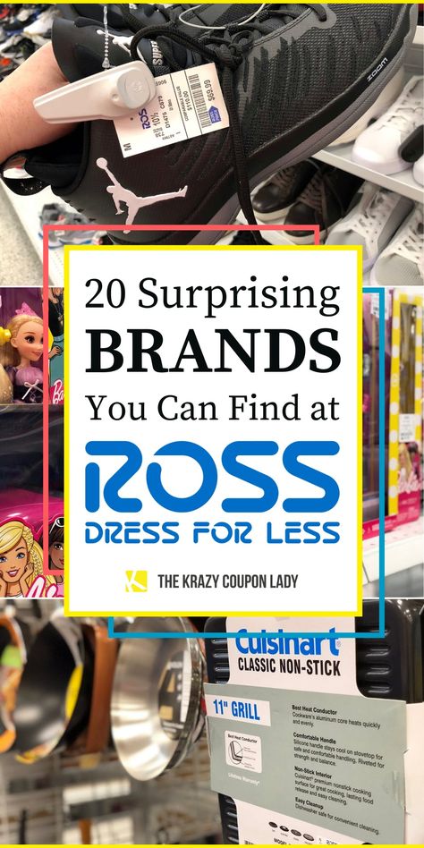 20 Surprising Name Brands You Can Find at Ross Dollar General Penny Items, Bliss Products, Ross Store, Ross Dresses, Barbie Sets, The Krazy Coupon Lady, Clinique Makeup, Krazy Coupon Lady, Budget Shopping