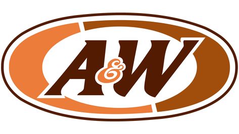 "The establishment offers food and drinks," says the A&W logo. Everything you need for a hearty snack is on the counter. Five Guy Burgers, A&w Root Beer, Interactive Multimedia, Frat Coolers, Oval Logo, Beer Float, Beer Logo, W Logo, Root Beer Float